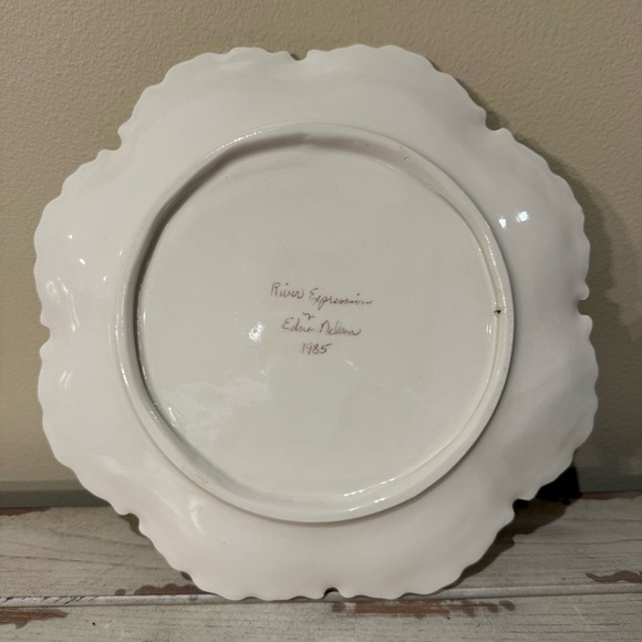 White Scalloped Edge Ceramic Plate River
Expression by Edna Nelson - Picture 2 of 5